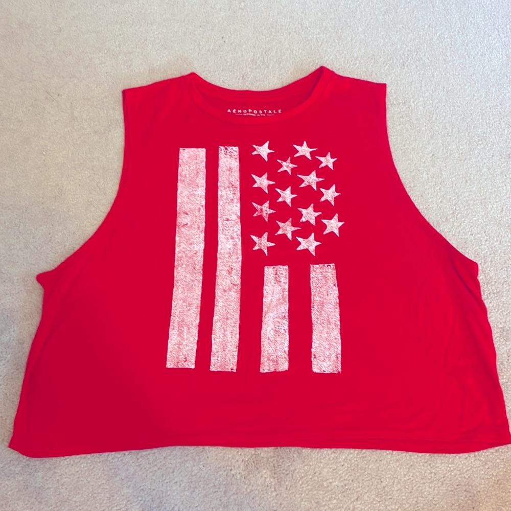 Red flag tank top